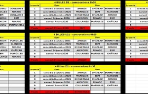Calendrier et règlement des compétitions