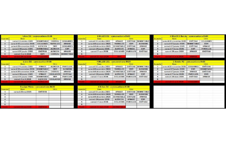Calendrier et règlement des compétitions
